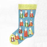 Santa stocking bright